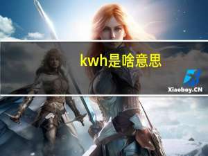 kwh是啥意思（KW H和KWH是一个意思吗）