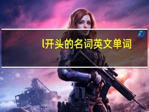 l开头的名词英文单词