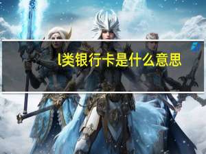 l类银行卡是什么意思