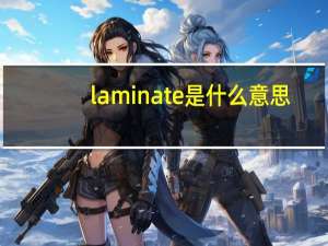 laminate是什么意思
