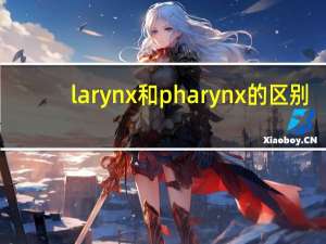 larynx和pharynx的区别