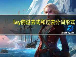 lay的过去式和过去分词形式