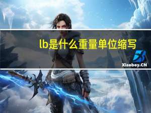 lb是什么重量单位缩写（lb是什么重量单位）