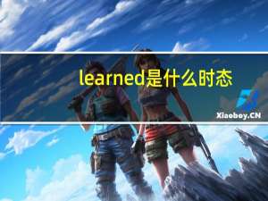 learned是什么时态