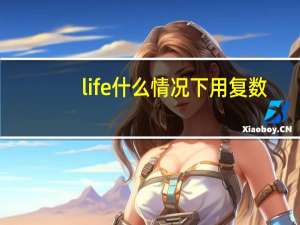 life什么情况下用复数