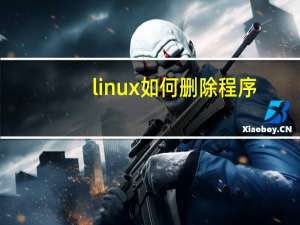 linux如何删除程序