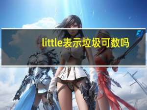 little表示垃圾可数吗
