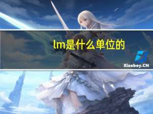lm是什么单位的