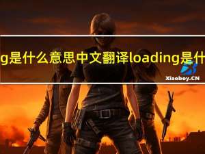 loading是什么意思中文翻译 loading是什么意思