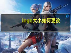 logo大小如何更改