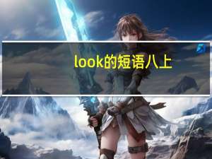 look的短语八上