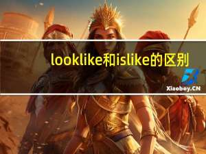look like和is like的区别