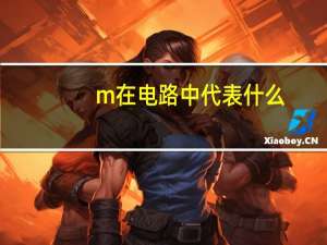m在电路中代表什么