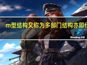 m型结构又称为多部门结构亦即什么