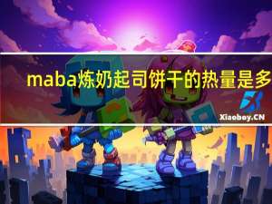 maba 炼奶起司饼干的热量是多少