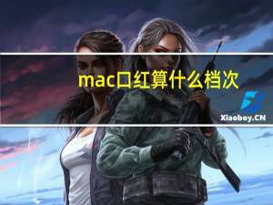 mac口红算什么档次