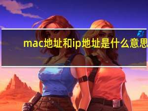 mac地址和ip地址是什么意思（mac地址和ip地址的区别）