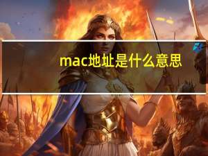 mac地址是什么意思（mac是什么意思）