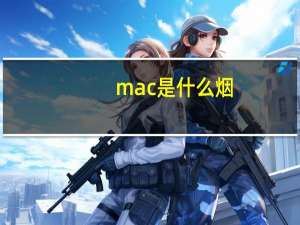 mac是什么烟（mac是什么）