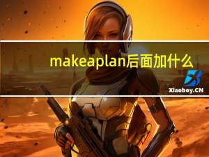 make a plan后面加什么