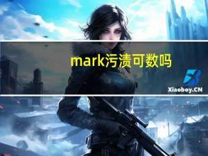 mark污渍可数吗