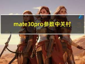 mate30pro参数中关村（华为mate30pro参数详情(华为mate30pro参数)）