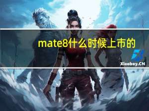 mate8什么时候上市的