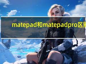matepad 和matepad pro区别（matepad 5g）