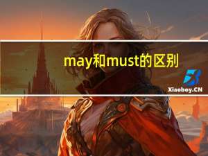 may和must的区别