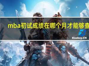 mba初试成绩在哪个月才能够查询