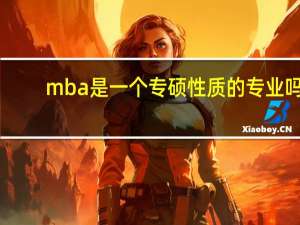 mba是一个专硕性质的专业吗