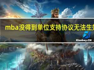 mba没得到单位支持协议无法生效吗