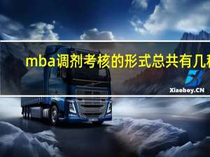mba调剂考核的形式总共有几种