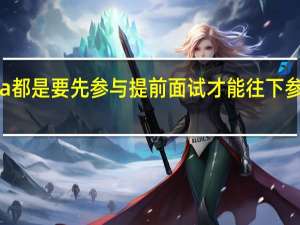 mba都是要先参与提前面试才能往下参与统考吗