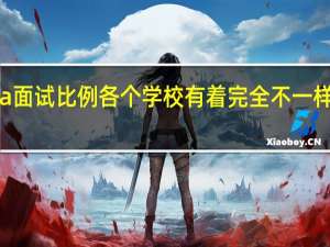 mba面试比例各个学校有着完全不一样的要求吗