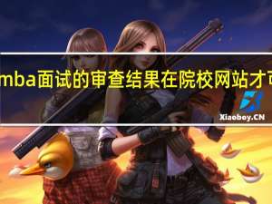 mba面试的审查结果在院校网站才可查吗