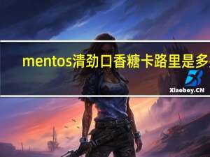 mentos 清劲口香糖卡路里是多少