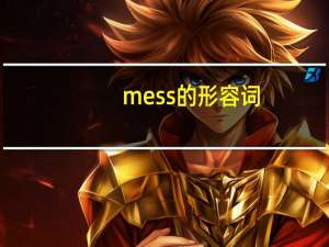 mess的形容词