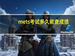 mets考试多久能查成绩