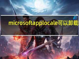 microsoft applocale可以卸载吗