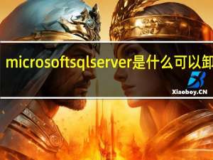 microsoft sql server是什么可以卸载吗（microsoft sql server是什么）