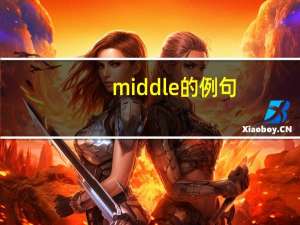 middle的例句