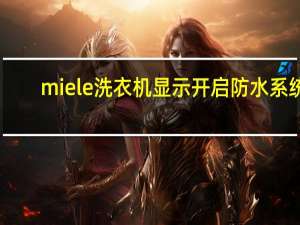 miele洗衣机显示开启防水系统