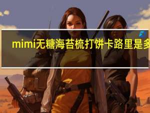 mimi 无糖海苔梳打饼卡路里是多少