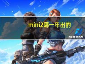 mini2哪一年出的（mini2什么时候上市）