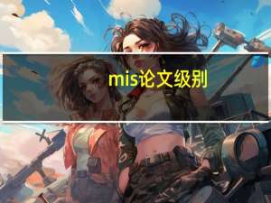 mis论文级别