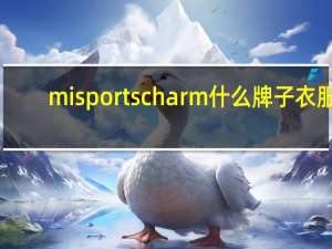 mis ports charm什么牌子衣服