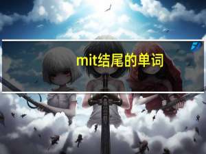 mit 结尾的单词