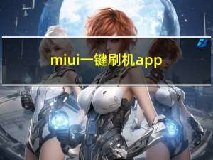 miui一键刷机app（miui一键刷机）
