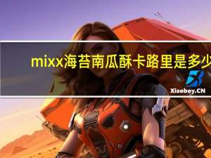 mixx 海苔南瓜酥卡路里是多少